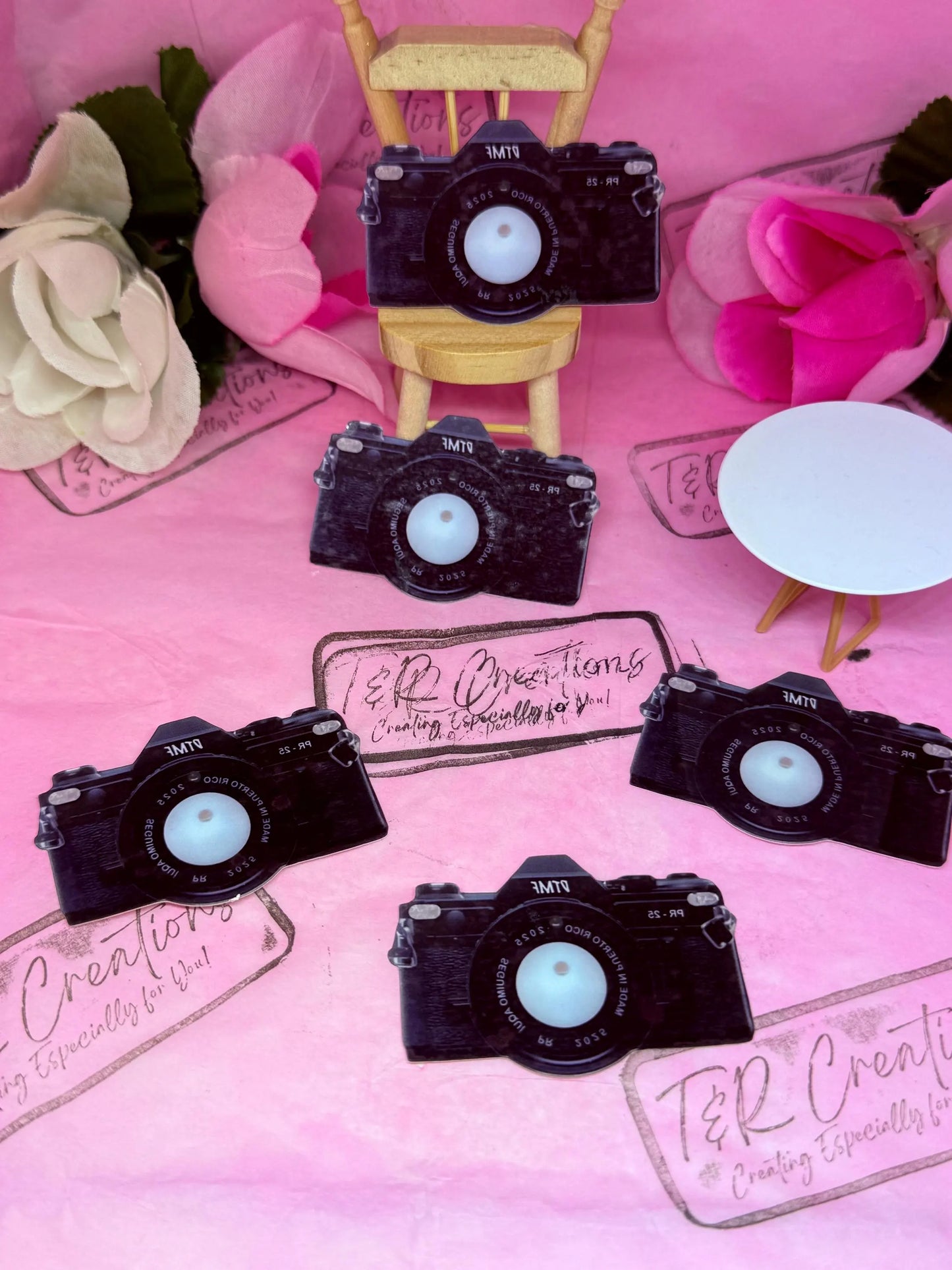 Camera Custom Temporary Tattoo Puerto Rico Design Concert