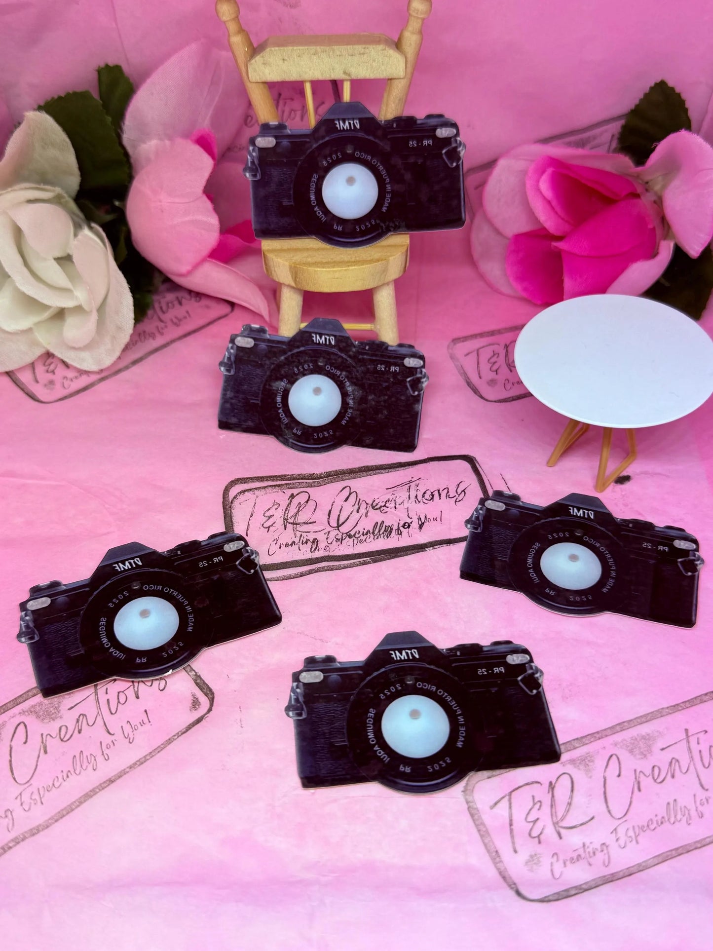 Camera Custom Temporary Tattoo Puerto Rico Design Concert