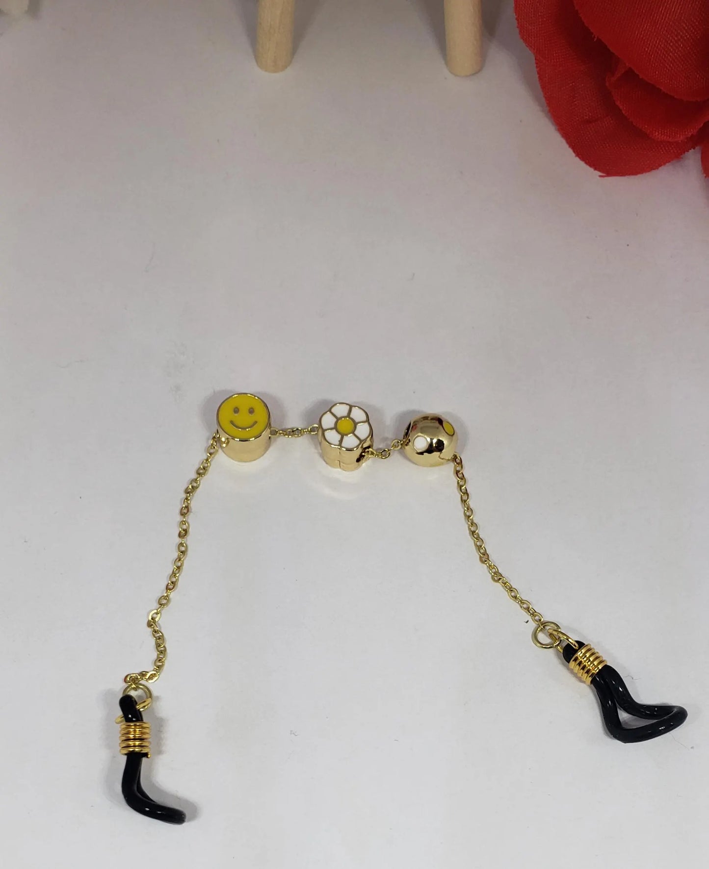 Gold Plated Stethoscope Chain with Charm: Nurse Accessory