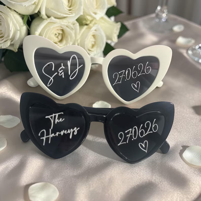 Custom Vinyl Stickers for Party Glasses: Personalized Initials & Date