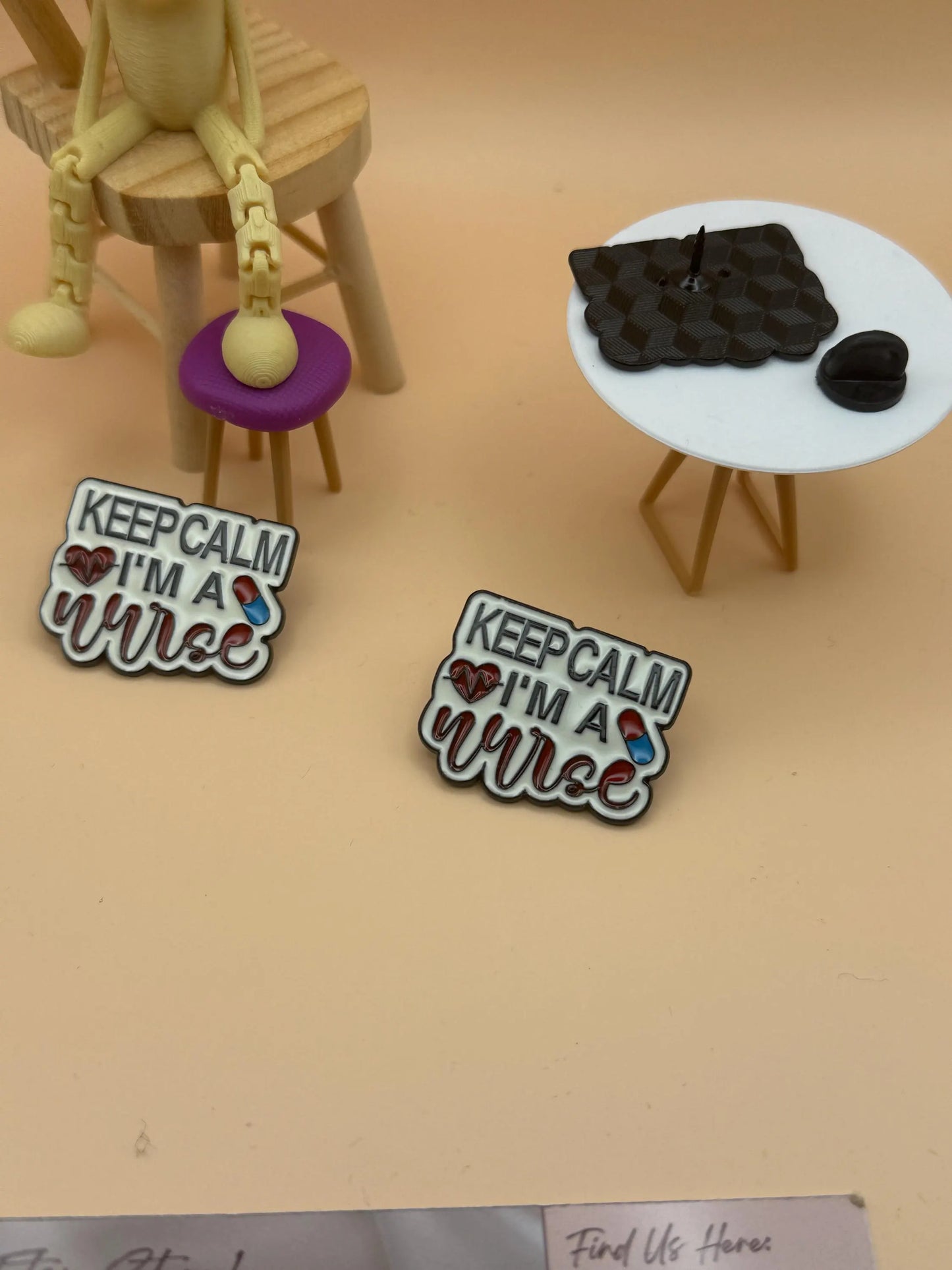Keep Calm I'm A Nurse Enamel Pin
