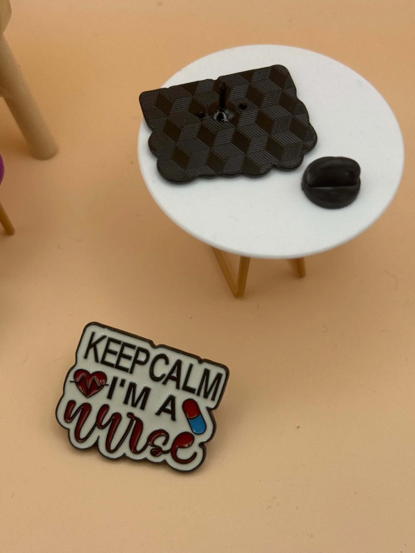 Keep Calm I'm A Nurse Enamel Pin