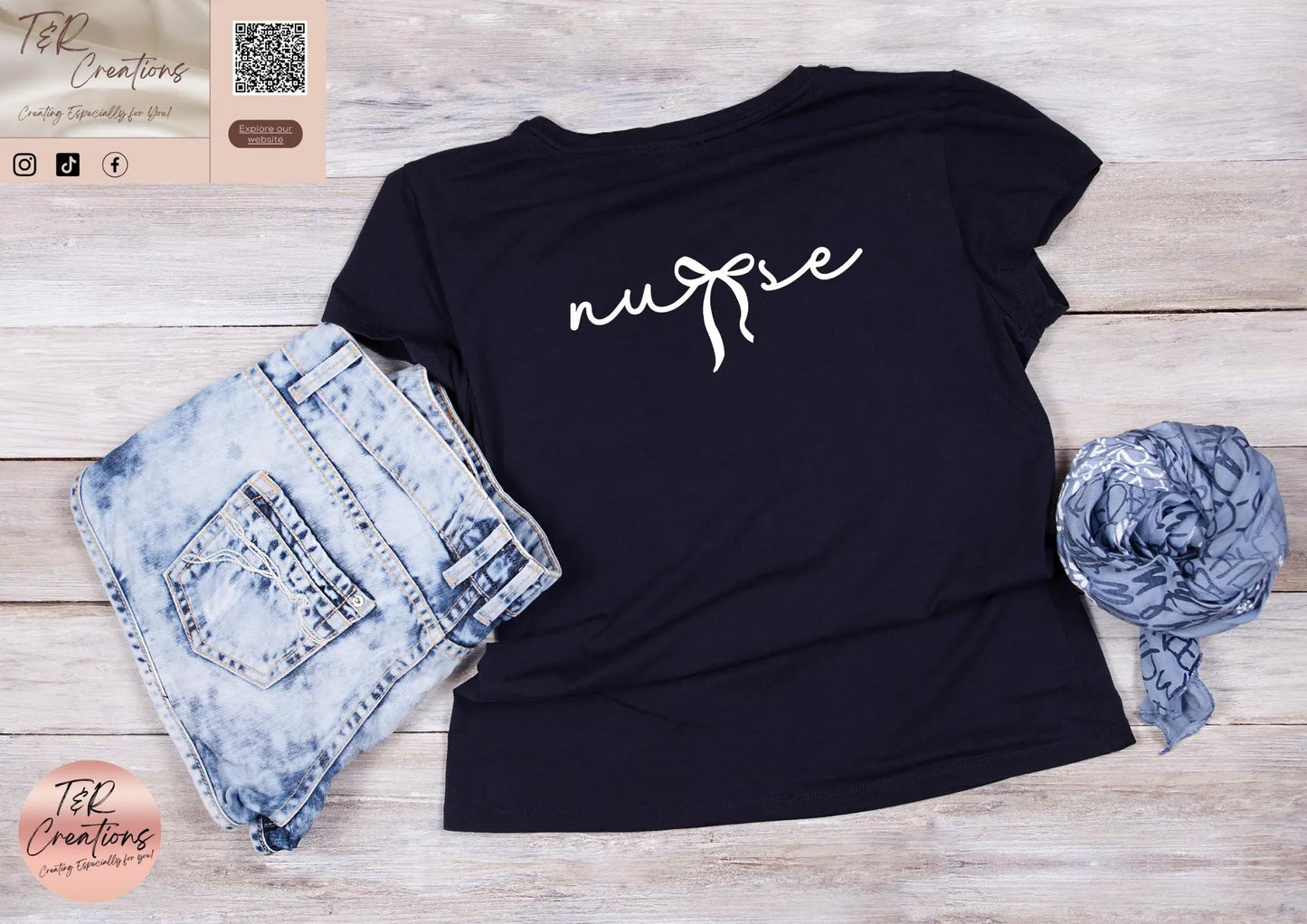 Nurse Coquette Bow T-shirt